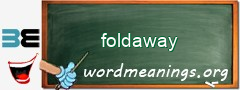 WordMeaning blackboard for foldaway